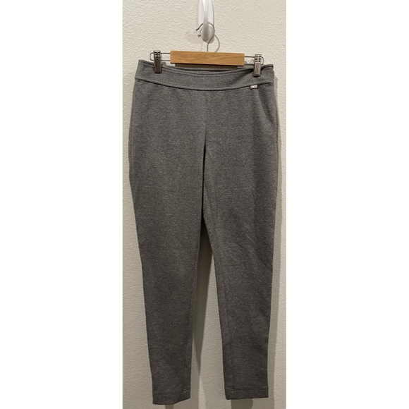 ST. JOHN Grey Zipper Ponte Pants - Picture 1 of 6